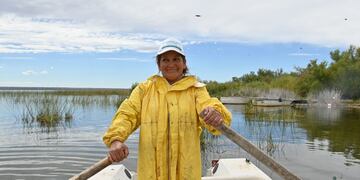 Cecilia Vázquez, pescadora en Río Negro.