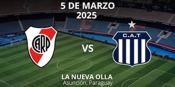 El afiche de anuncio de la Liga Profesional sobre el partido entre Talleres y River. (Prensa Liga Profesional)