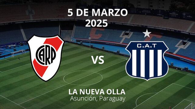 El afiche de anuncio de la Liga Profesional sobre el partido entre Talleres y River. (Prensa Liga Profesional)