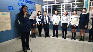 El Día Mundial del Medio Ambiente fue recordado en el Colegio Nueva Siembra con un acto en el que alumnos de 7° grado adhirieron al "Compromiso Ambiental" de cada 5 de junio.
