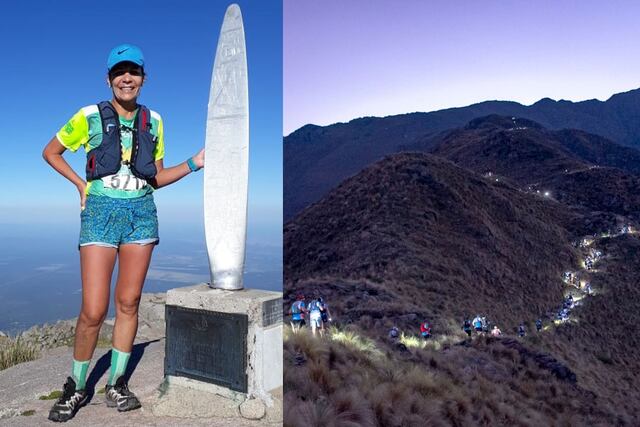 Claudia Camargo, atleta paranaense participó de la Ultra Champaquí en la categoría 50K. Córdoba, marzo de 2021