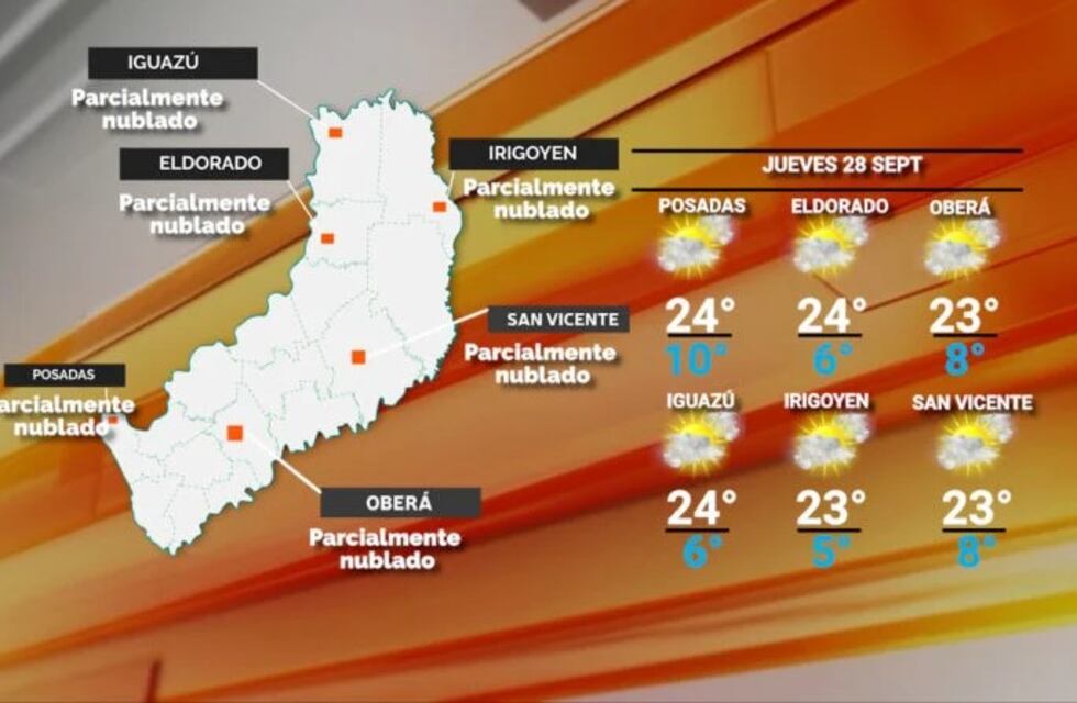 Jornada fresca para este jueves en Misiones