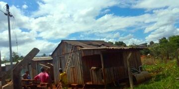 Fuerte temporal provocó importantes daños en la localidad de San Antonio.