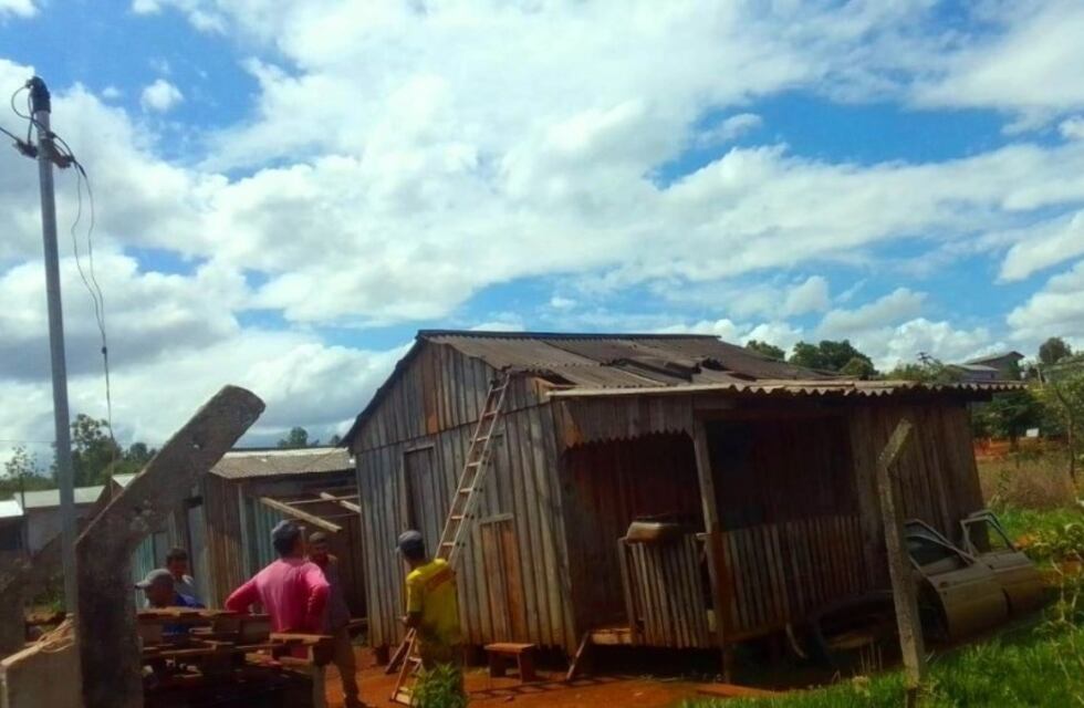 Fuerte temporal provocó importantes daños en la localidad de San Antonio