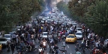 Las protestas que se llevan a cabo en Irán. Foto: Gentileza El País.