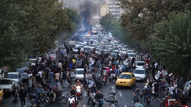 Las protestas que se llevan a cabo en Irán. Foto: Gentileza El País.