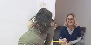 Espacio de juego libre en el hall de pediatría del Centro de Salud de Tres Arroyos