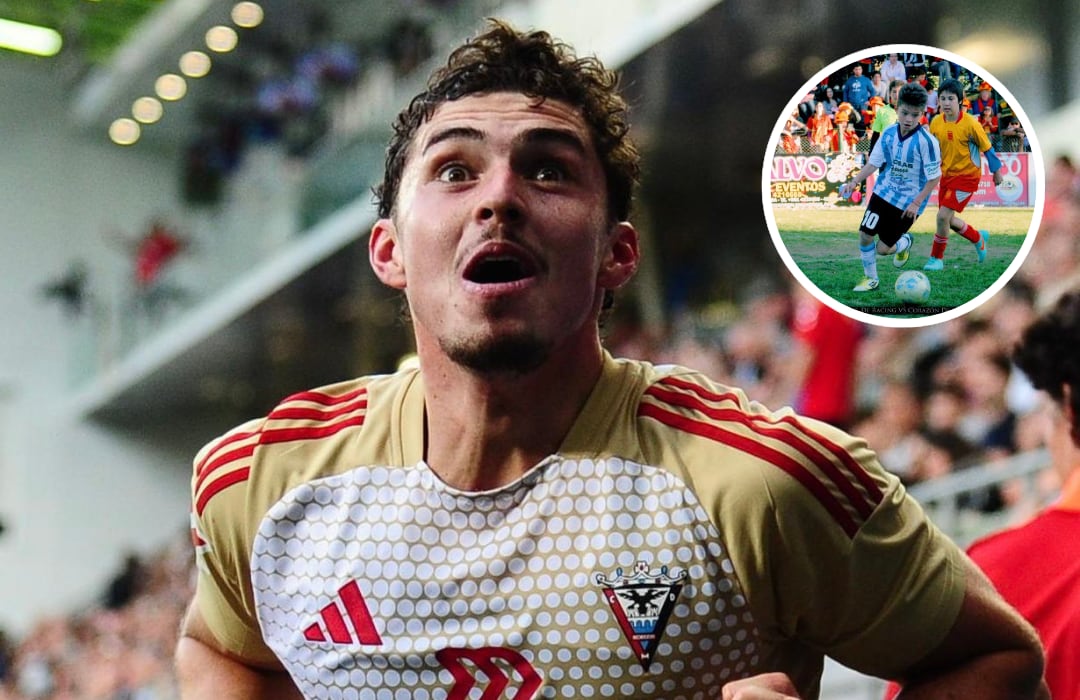 Joaquín Panichelli, delantero cordobés que brilla en Europa. (Collage).