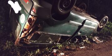 La familia afortunadamente solo sufrió heridas leves.