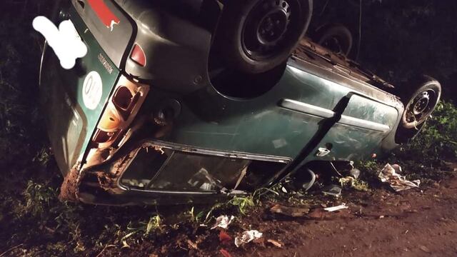 La familia afortunadamente solo sufrió heridas leves.