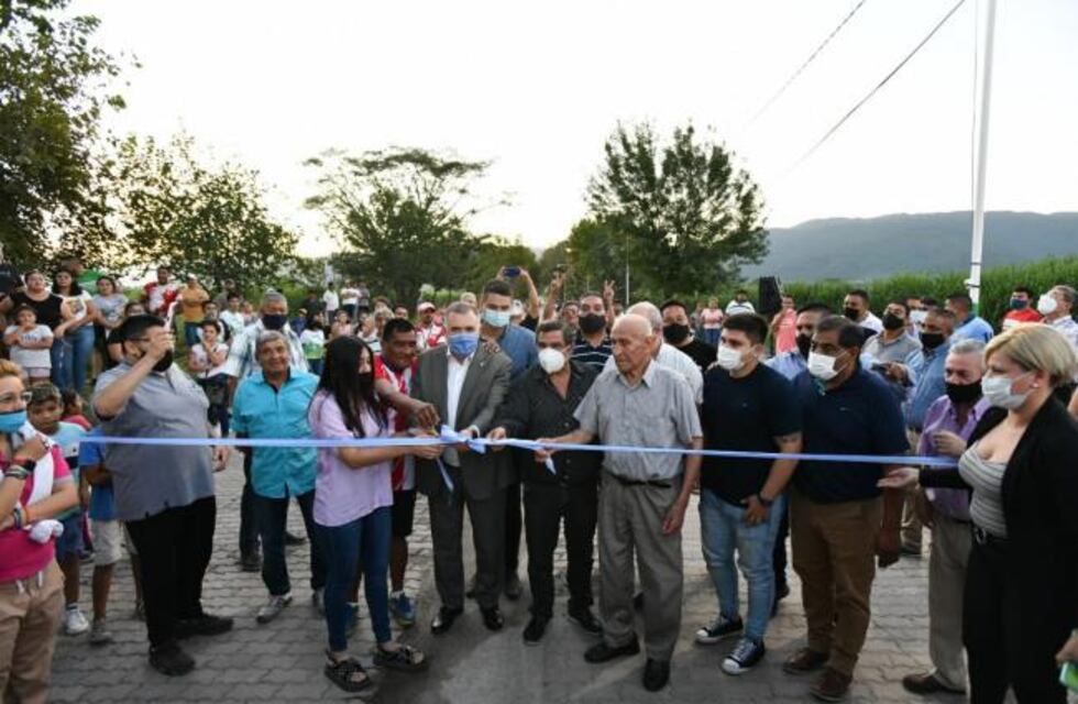 Lules: Jaldo inauguró obras de pavimentación