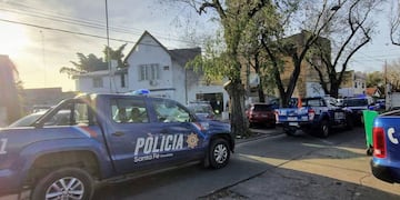 La policía reforzó la vigilancia en Darregueira al 1100 para frenar los disturbios.