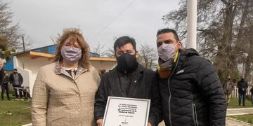 El intendente de Ushuaia se hizo presente en la celebración por los 49 años de Tolhuin.