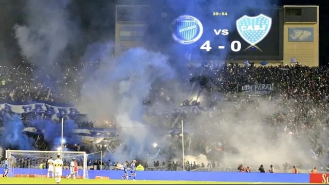 Así fue la fiesta de los hinchas de Godoy Cruz tras la goleada a Boca en Mendoza