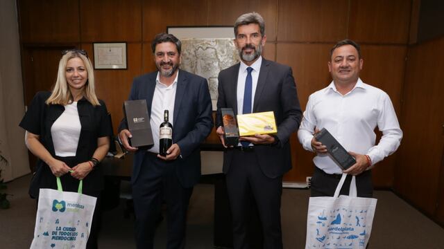 Es en el marco de una gira promocional que está realizando Mar del Plata por la provincia cuyana