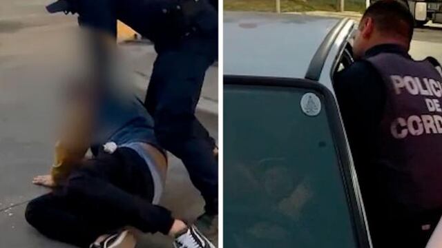 La víctima acusó al uniformado de golpearlo mientras intentaba reducirlo.  (Captura de video)