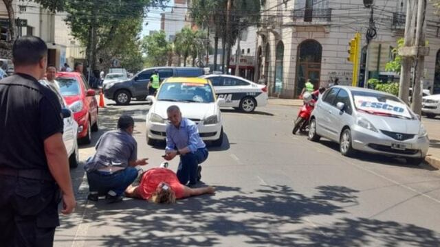 Posadas: accidente vial dejó a una mujer herida.