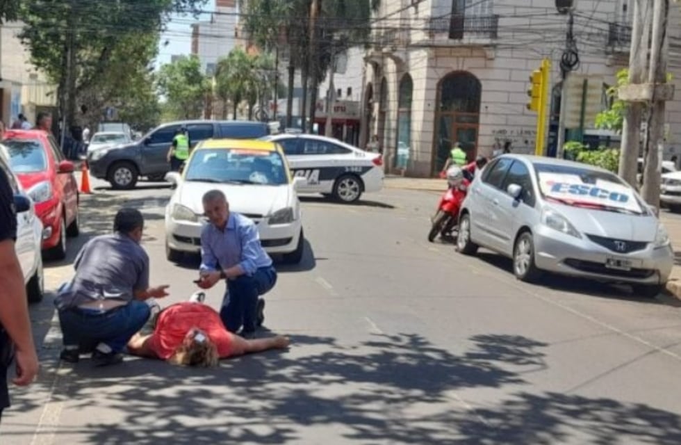 Posadas: accidente vial dejó a una mujer herida