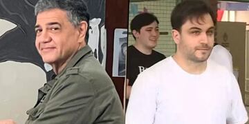 Jorge Macri y Ramiro Marra votando.