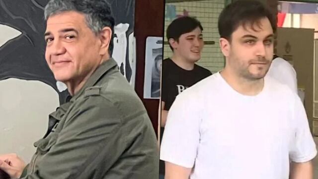 Jorge Macri y Ramiro Marra votando.