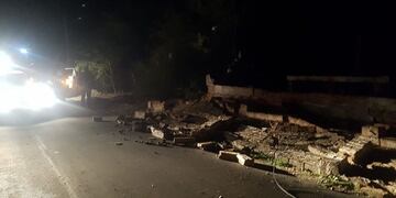 Destrozos causados por la tormenta en San Luis.