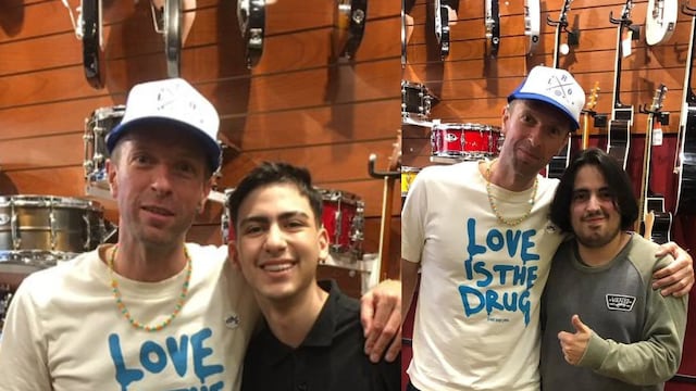 Chris Martin tocó en un local de Buenos Aires.