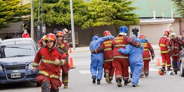 Se llevó adelante un importante simulacro en el área céntrica. Es la primera vez que se hace, donde se recreo un evento con víctimas múltiples.