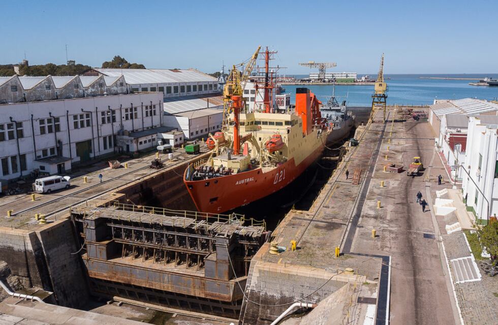 Puerto Belgrano: terminaron los trabajos de mantenimiento en el buque oceanográfico ARA “Austral”