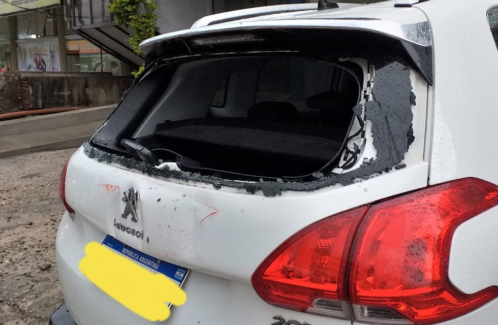 “No veo la hora que termine este 2020”: así se manifestó el comerciante al que un contenedor le destruyó parte de su auto en el temporal