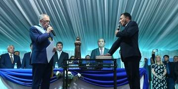 Asunción del intendente Antonio Moreno en Trancas.