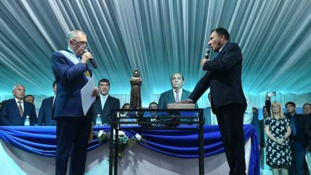 Asunción del intendente Antonio Moreno en Trancas.