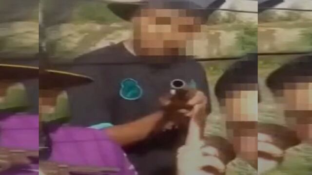 Delincuentes menores usan tik tok para mostrarse con armas.