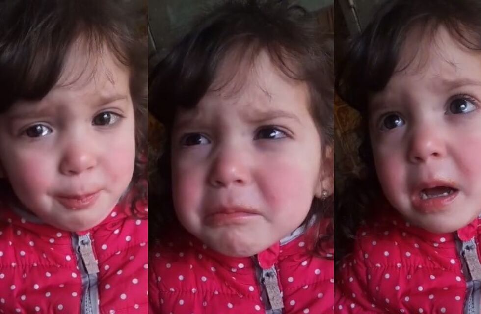 El video viral de una nena amante de la sopa a puro llanto cuando su mamá hizo arroz con pollo