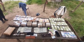 James Craik. El resultado del secuestro de elementos relacionados al robo en James Craik. (Radio Villa María)