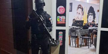 Operativo en Porteña.