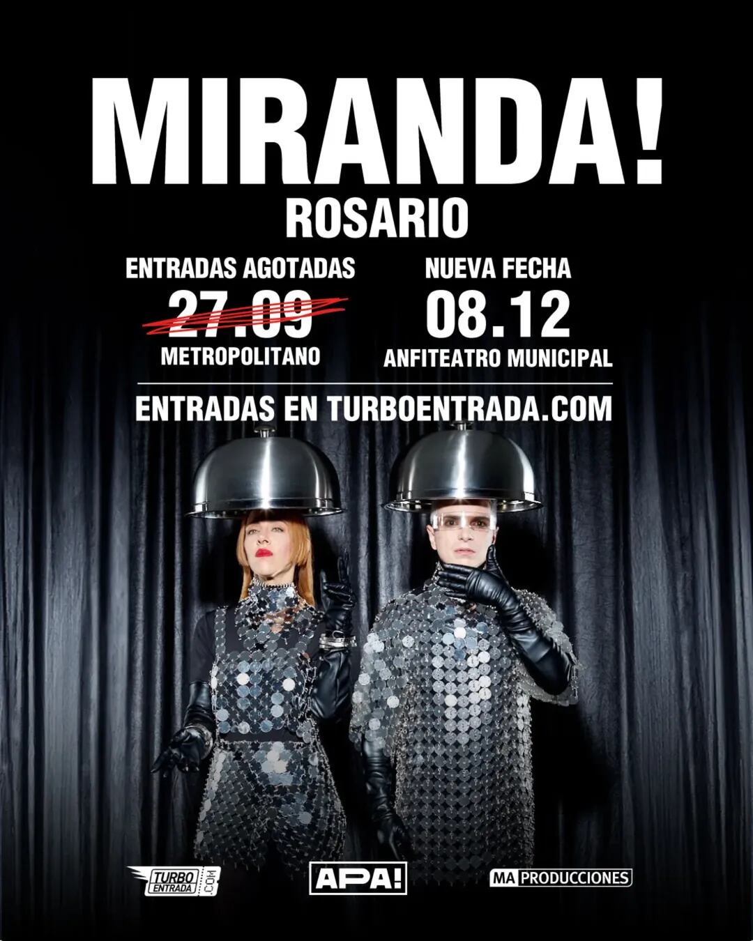 Miranda! agregó un show en Rosario.