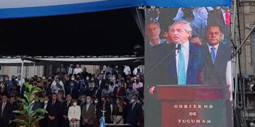 Alberto Fernández en Tucumán.