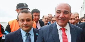 Herrera participó de la asunción del nuevo Gabinete Nacional y fue el primer gobernador que Juan Manzur recibió