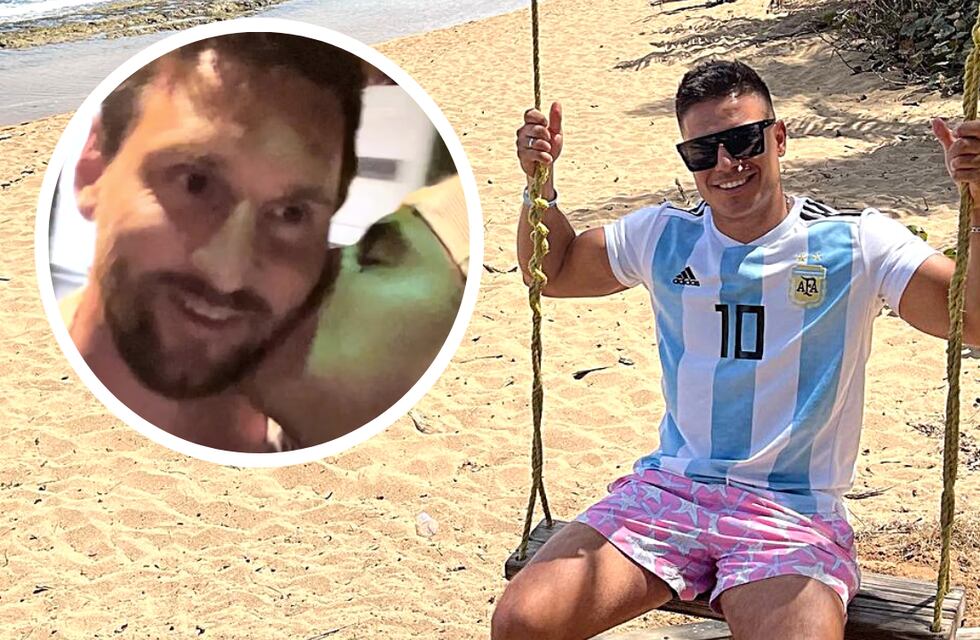“Cumplí un sueño”: luego del beso viral a Lionel Messi, el mendocino contó cómo logró estar tan cerca del futbolista