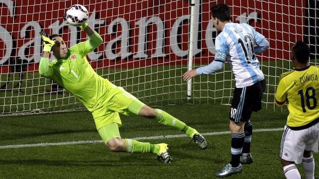 Lionel Messi y David Ospina, una rivalidad histórica. (Foto: AP)