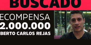 ofrecen una recompensa de dos millones por Ricardo Rejas.