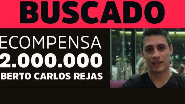 ofrecen una recompensa de dos millones por Ricardo Rejas.