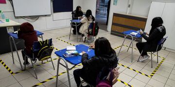 Regresaron las clases presenciales en Chile.