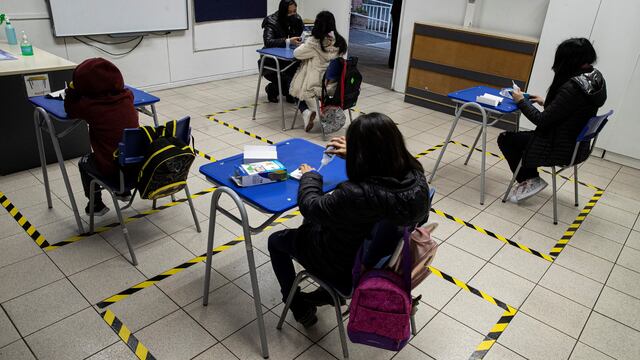 Regresaron las clases presenciales en Chile.