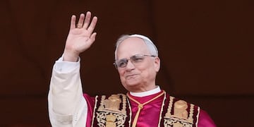 El nuevo papa Robert Prevost, de Estados Unidos.