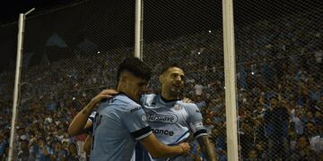 Belgrano, el gol de Vegetti y la fiesta ante San Martín de San Juan. (Facundo Luque / La Voz).