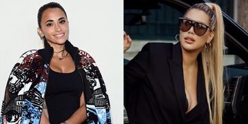 Antonela Roccuzzo y Wanda Nara:. (Fotos: Instagram)