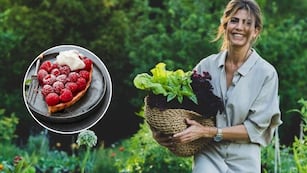 Fácil y con solo 6 ingredientes: la receta de tarta de frambuesas de Juliana Awada.