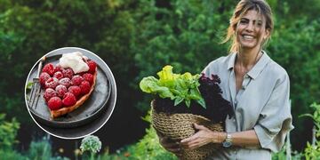 Fácil y con solo 6 ingredientes: la receta de tarta de frambuesas de Juliana Awada.