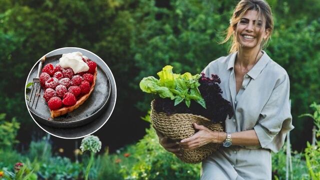 Fácil y con solo 6 ingredientes: la receta de tarta de frambuesas de Juliana Awada.